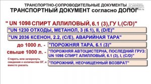 Лекция 17 Транспортные документы