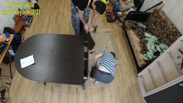 Сборка? кухонного стола? #своимируками