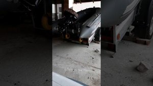 Погрузка лодки ПВХ с мотором на бортовой прицеп