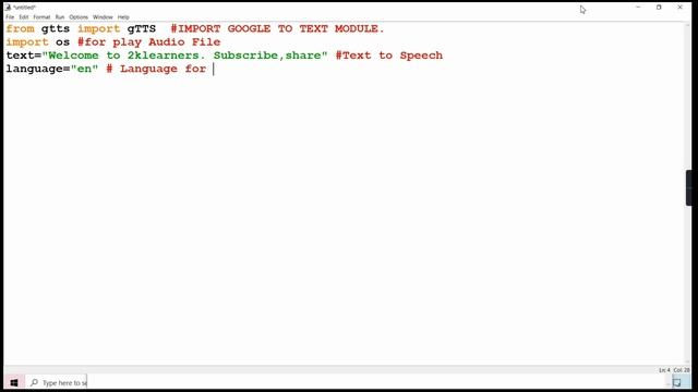 Text To Speech Convertor in gTTS - Python смотреть онлайн