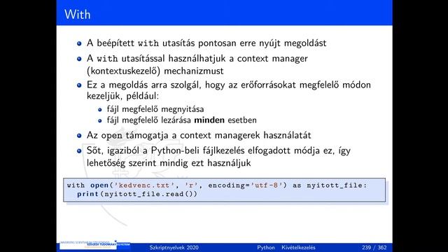 Szkriptnyelvek - 5. előadás смотреть онлайн