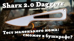 Обзор и тест ножа Sharx от Daggerr: на что способен маленький шейник в лесу?