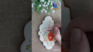 РОСПИСЬ ПРЯНИКА |  ТЕХНИКА ДВОЙНОЙ МАЗОК  |  ПРЯНИК К 8 МАРТА | ONE STROKE техника рисования