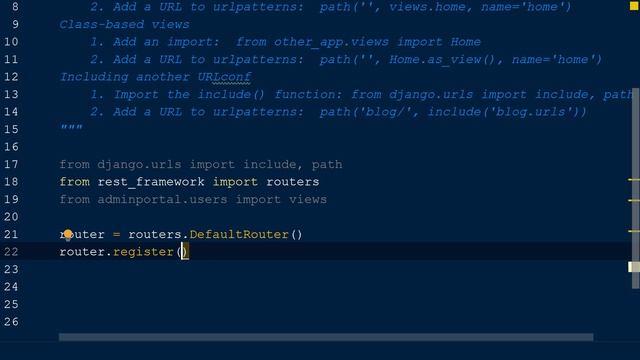 DRF Admin Portal: URL Patterns смотреть онлайн