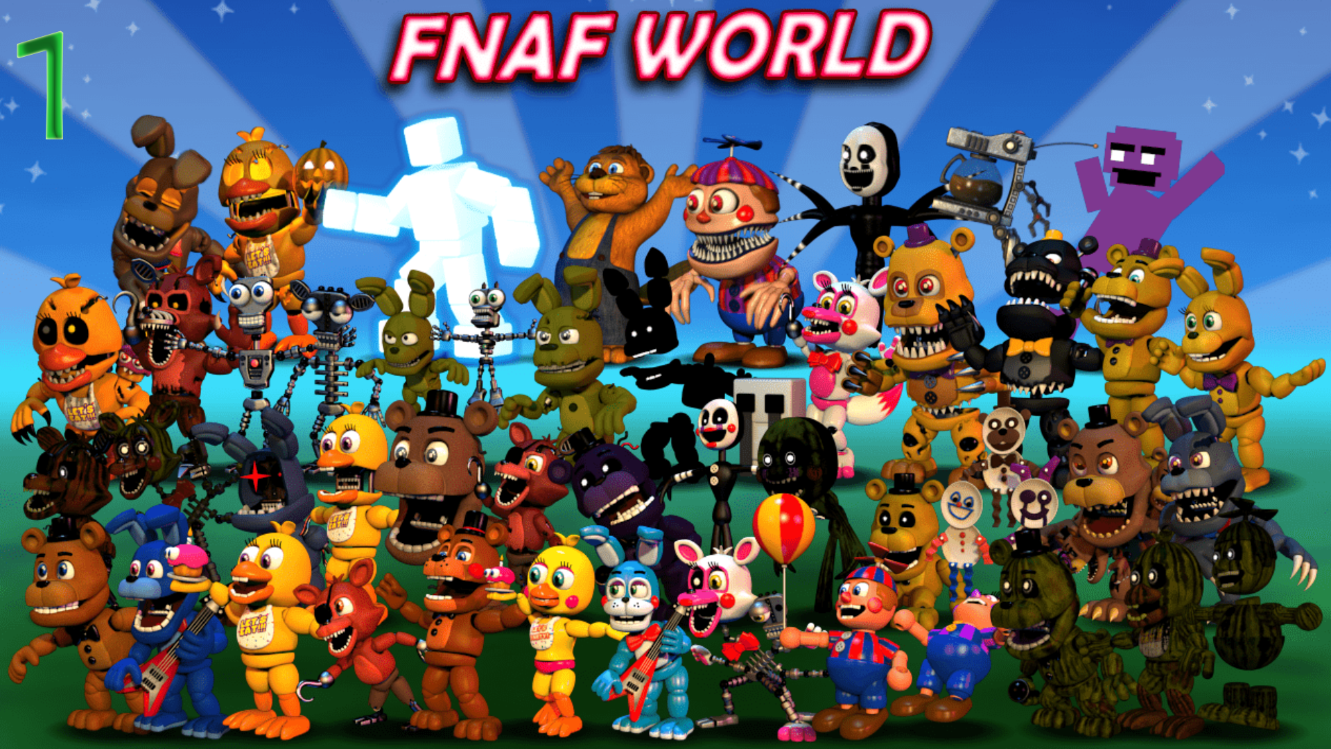 Fnaf world где