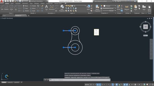 AutoCAD 2d Tutorial for Beginners in Hindi / Urdu Practice-6 смотреть онлайн