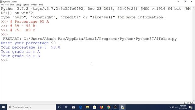 if else statement in python | if elif else statements in python | python tutorial for beginners 201