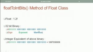 Wrapper Classes in Java | #50 | floatToIntBits() Method of the Float Wrapper Class in Java