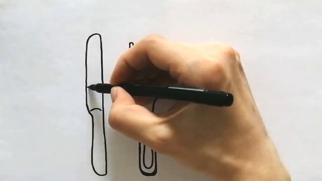 Как нарисовать СТОЛОВЫЕ ПРИБОРЫ / Рисуем вилку, ложку и ножик / How to draw cutlery смотреть онлайн