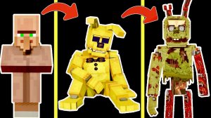 из ЖИТЕЛЯ в СКРАПТРАПА в МАЙНКРАФТ фнаф пять ночей с фредди майнкрафт fnaf minecraft five nights