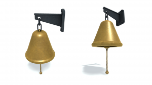 Простая 3D модель. Судовой колокол.  3D model.  Ship's bell A.