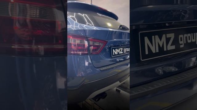 NMZ Group. Изготовление и установка прямоточного глушителя с насадкой на Lada Vesta Cross