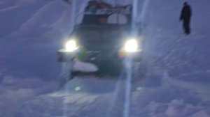 Газушка не взяла заметенный подъем.