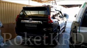Рестайлинг Toyota Land Cruiser Prado 150 в 2018 год Черный #рестайлинг #prado150 #прадо150 #тюнинг