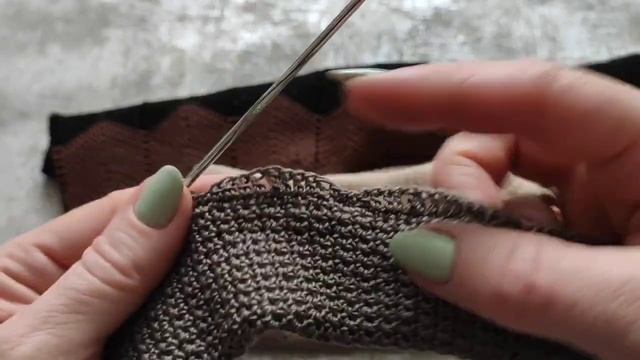 Юбка крючком, узор зигзаг крючком. Детская юбочка крючком. смотреть онлайн