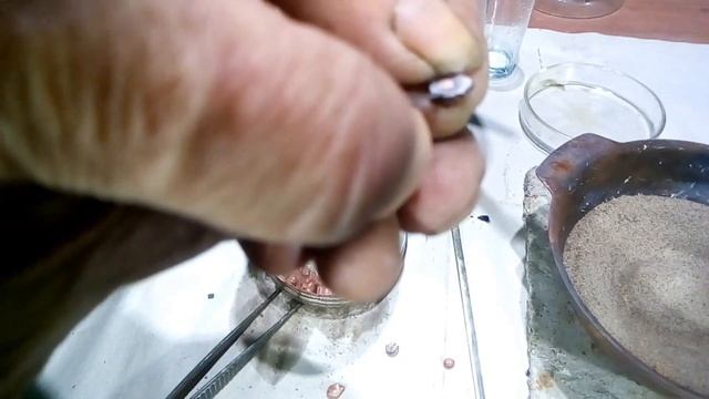 Меланж серебряных контактов с медной подложкой, весь процесс. смотреть онлайн