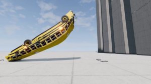 School Bus DROP TEST - BeamNG.Drive Crash Test