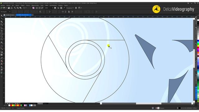 BÁSICO LOGO GOOGLE CHROME TUTORIAL COREL DRAW X8