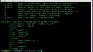 Creating Bar Codes and QR Codes - qrencode - BASH - GNU - Linux