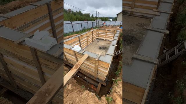 Залили бассейн из несъемной опалубки