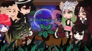 Upermoons react to new Hashira | NB/Yn(Venti), M/Yn(Zhongli), F/Yn(Raiden Ei) | read description pl