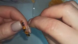 Георгиевская ленточка из бисера подробный МК