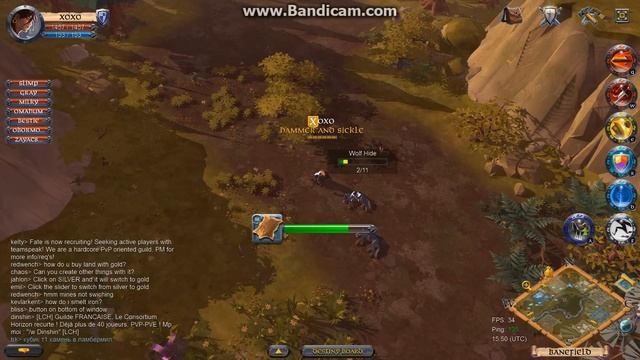 Albion Online добыча магического дерева Т4 и шкур Т3