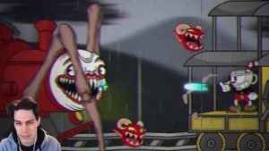 ЧУ ЧУ ЧАРЛЬЗ VS КАПХЕД! - CUPHEAD VS CHOO CHOO CHARLES (BOSS BATTLE ANIMATION) Реакция