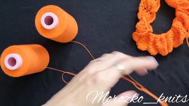 Лайфхак - как вязать в четыре сложения нити из двух мотков смотреть онлайн