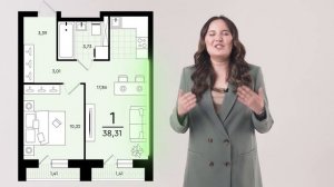 Обзор квартиры с ремонтом 38 кв.м  | Зеленые аллеи