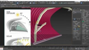 Полигональное моделирование сложной формы навеса и ферм в 3DsMax