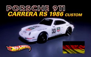 Porsche 911 Carrera RS 1986 Custom Hot Wheels