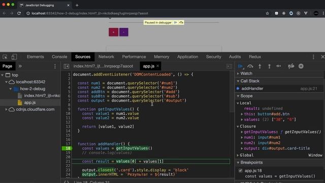 Как дебажить JavaScript. Chrome DevTools смотреть онлайн