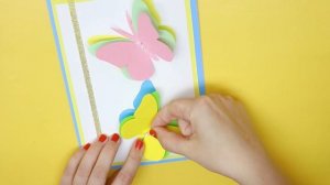 ОТКРЫТКА Своими руками / Как сделать ОТКРЫТКУ / Открытка с бабочками / ИдейкиЗаКопейки