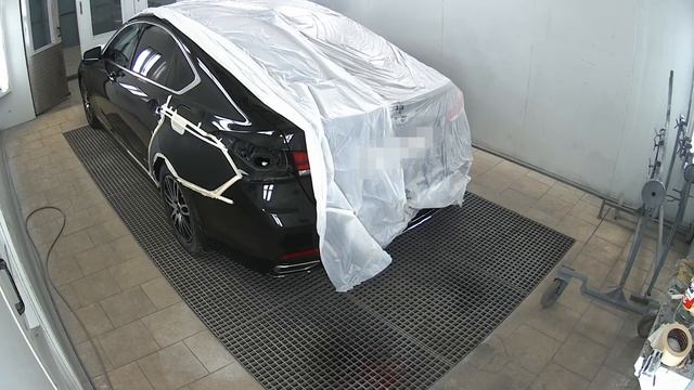 Покраска заднего крыла в переход. Genesis G80.