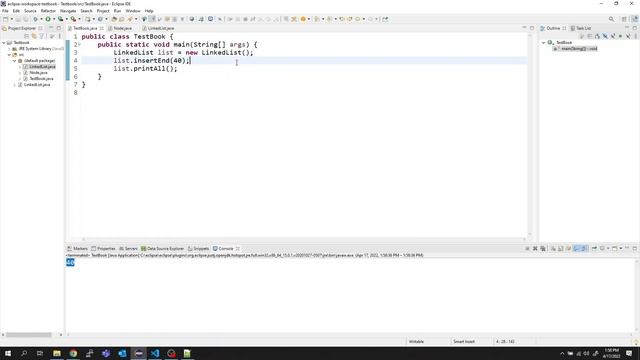 Linked List Implementation in Java : Java Program
