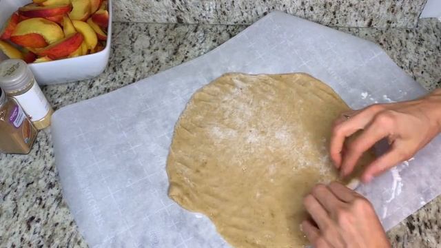 ПОСТНАЯ ГАЛЕТА С ПЕРСИКАМИ/БЫСТРО И ОЧЕНЬ ВКУСНО/ПП РЕЦЕПТ