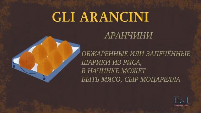 Итальянская кухня, названия блюд и произношение