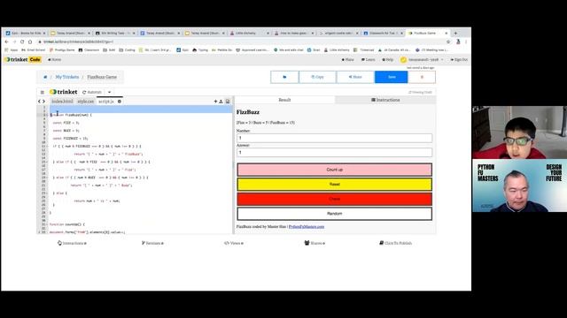 SCORPION learns JAVASCRIPT - Coding Class w/ Mr. Hun (02/02/2021)