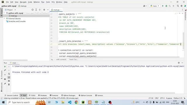 Python with MySQL to Create Database, Tables, Insert, Select & More SQL queries | python | mysql смотреть онлайн