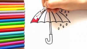 Как Легко Нарисовать Зонтик | Уроки Рисования