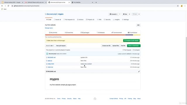 Complete Git and Github Course | Host a Free Website on GitPages смотреть онлайн