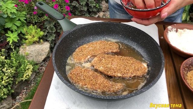 Отбивная По -ГАВАЙСКИ. ХРУСТЯЩАЯ корочка, сочное мясо #отбивнаякуриная#мясоскорочкой#жареноемясо