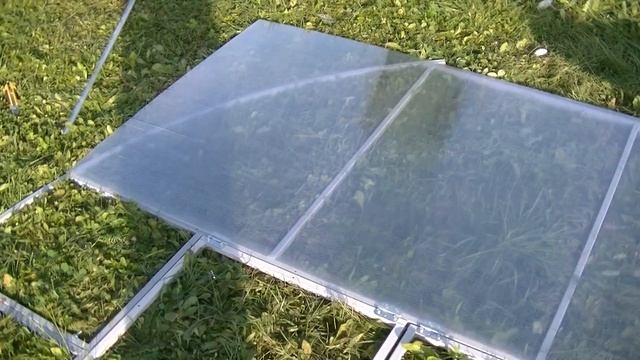 теплица Павильон 3М, часть 7, крепление профиля и спк на торцы смотреть онлайн