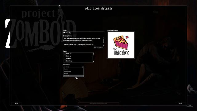 Uploading a Mod to Steam- Project Zomboid
