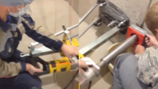 Бурение отверстий для подрозетников в бетоне смотреть онлайн