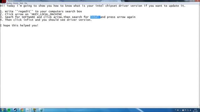 How to check chipset driver version (intel) смотреть онлайн
