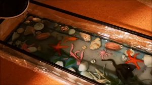 Картина 3Д Aквариум. Заливка эпоксидной смолой.