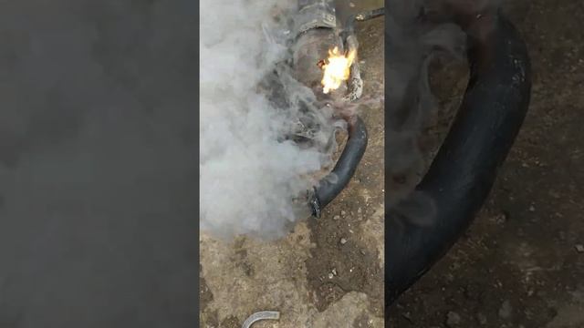 destapando un mufler de una pasola HONDA lead 100