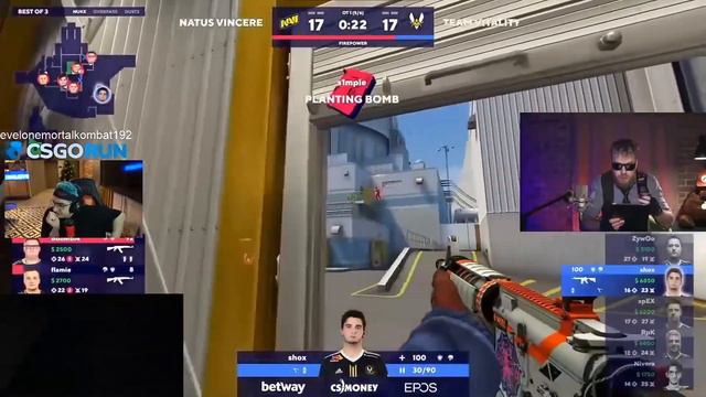 ЭВЕЛОН СМОТРИТ РАЙЗА. NAVI VS VITALITY: (АРЕХ, СГОРЕЛА ЖОПА?? НАВИ МСТЯТ ВИТАЛИТИ)
